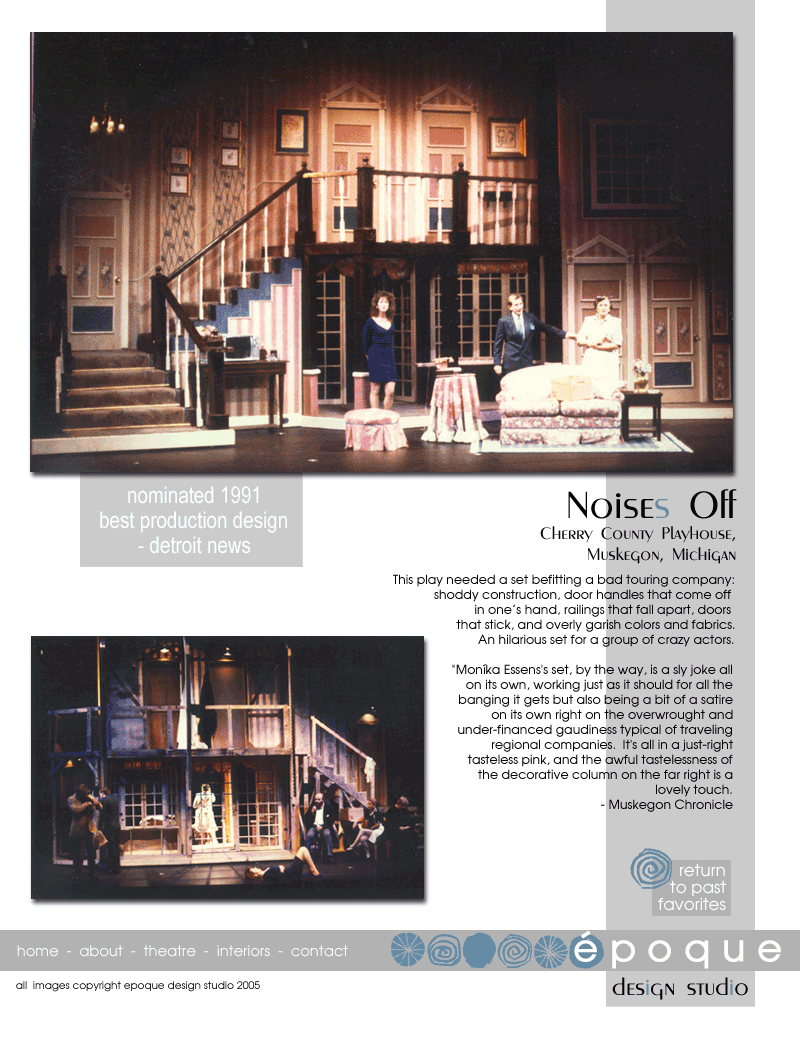 Scenic Design for the play Noises Off