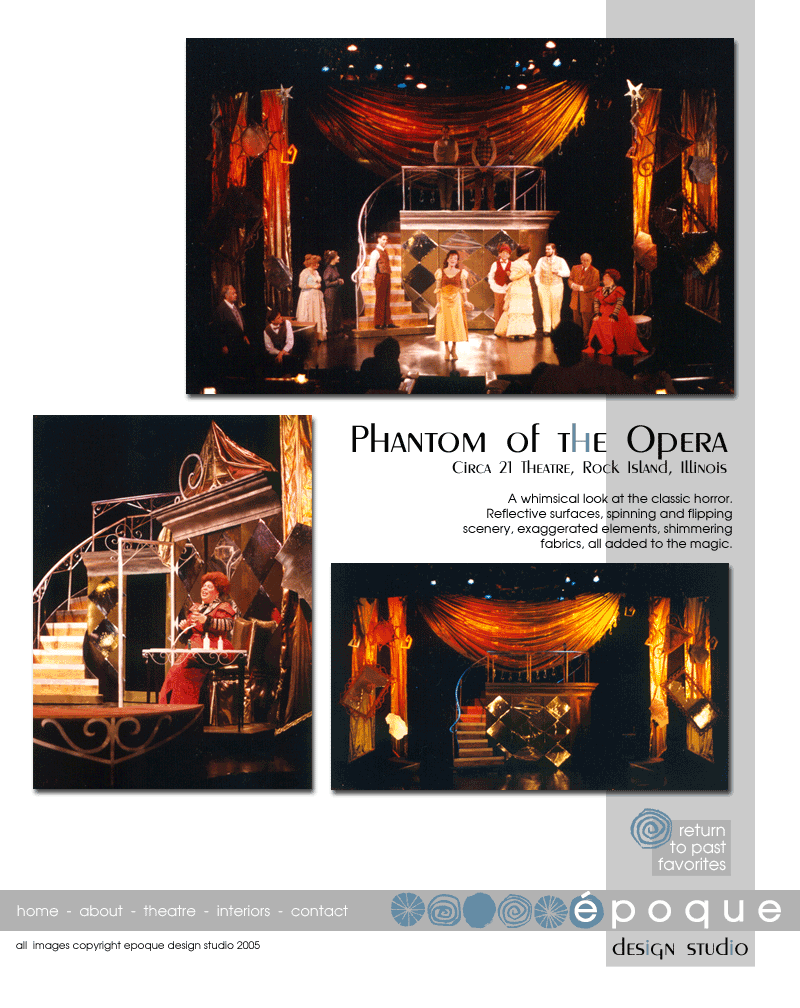 Scenic Design for the musical Phantom of the Opera